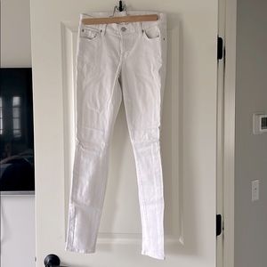 7 for all Mankind - White Skinny Jeans 26